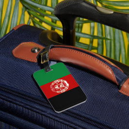 Afghanistan flagga bagagebricka