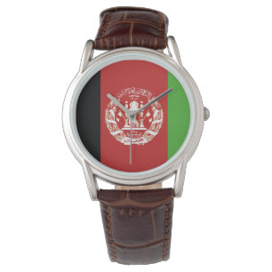 Afghanistan Flagga Emblem Armbandsur