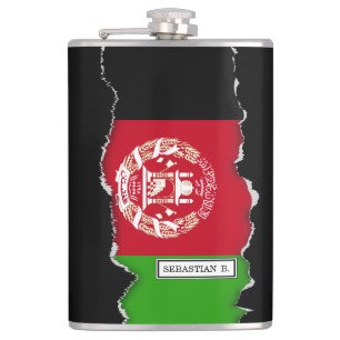 Afghanistan flagga fickplunta