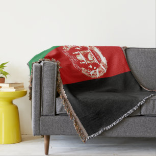 Afghanistan flagga filt