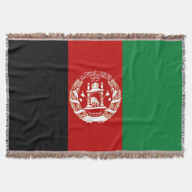Afghanistan flagga filt (Framsidan)