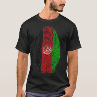 Afghanistan Flagga Fingerprint Det är i mitt DNA-s T Shirt