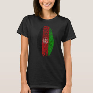 Afghanistan Flagga Fingerprint Det är i mitt DNA-s T Shirt