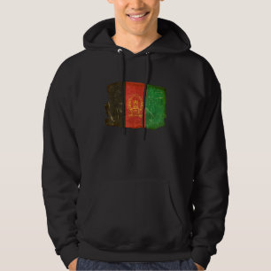 Afghanistan Flagga Hoodie