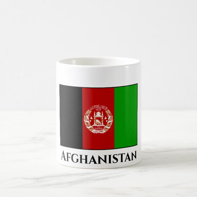 Afghanistan Flagga Kaffemugg (Center)
