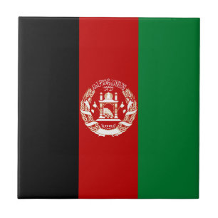 Afghanistan flagga kakelplatta