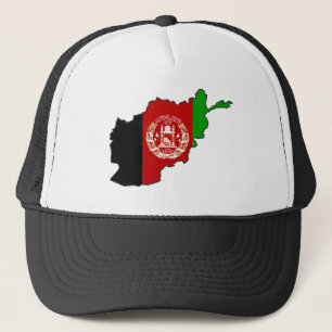 Afghanistan Flagga Karta Truckerkeps