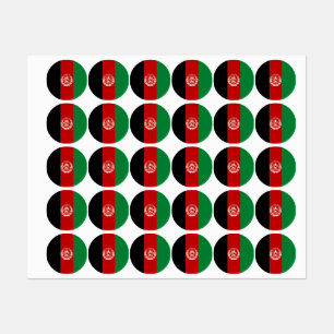 Afghanistan flagga klistermärke