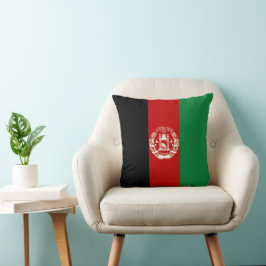 Afghanistan flagga kudde