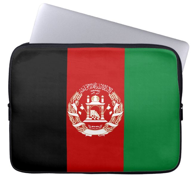 Afghanistan flagga laptop fodral (Framsidan)