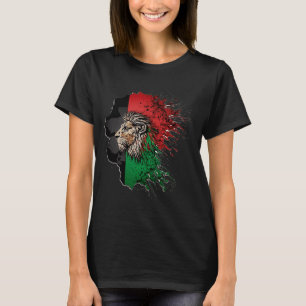 Afghanistan Flagga Lejont fritt Afghanistan T Shirt