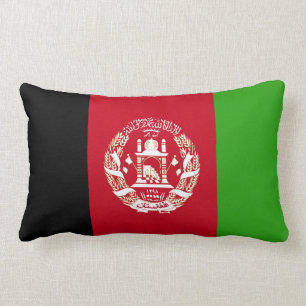 Afghanistan flagga lumbarkudde