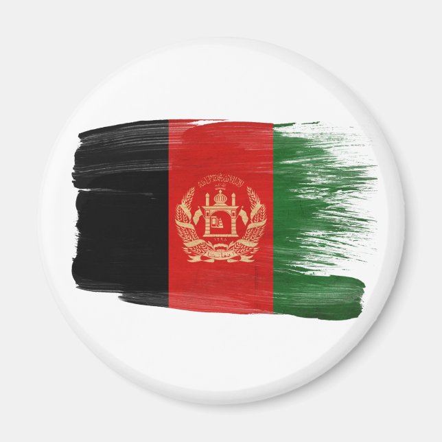 Afghanistan Flagga Magnet (Framsidan)