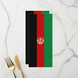 Afghanistan flagga meny