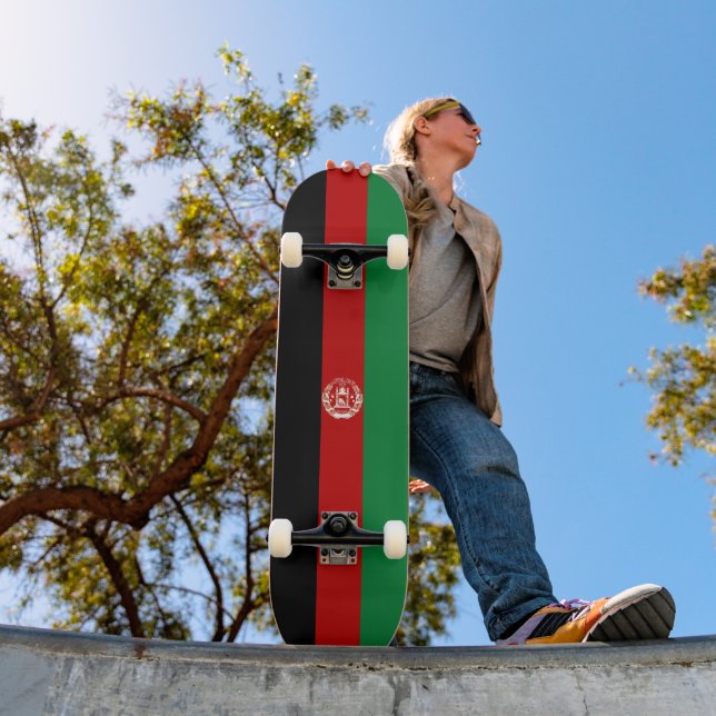 Afghanistan flagga mini skateboard bräda 18,5 cm (Utomhus 1)