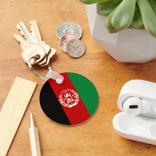 Afghanistan flagga nyckelring