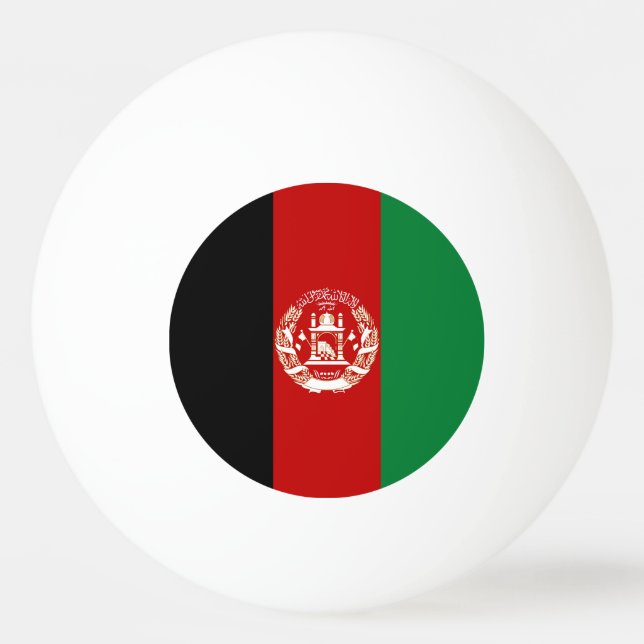 Afghanistan flagga pingisboll (Framsidan)