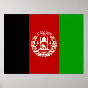 Afghanistan-Flagga Poster