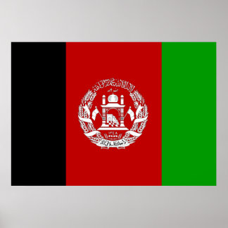 Afghanistan Flagga Poster