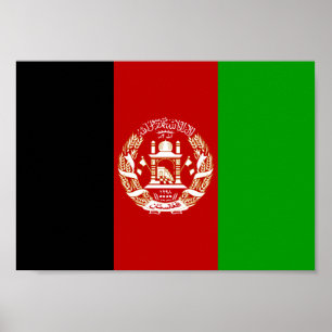 Afghanistan Flagga Poster