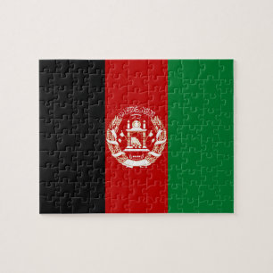 Afghanistan flagga pussel