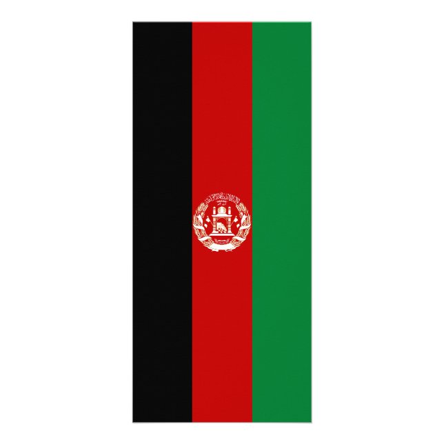 Afghanistan flagga reklamkort (Framsidan)