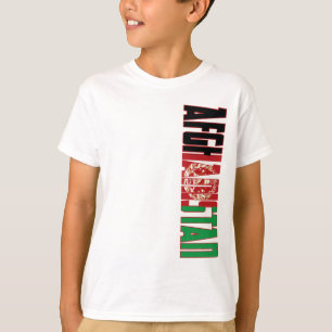 Afghanistan flagga t-shirt