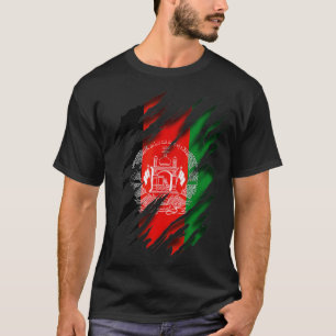 Afghanistan Flagga T Shirt