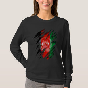 Afghanistan Flagga T Shirt