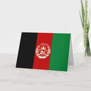 Afghanistan flagga tack kort