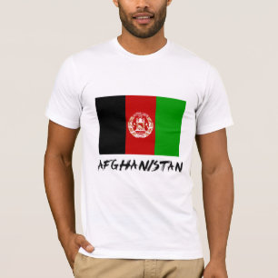 Afghanistan flagga tee shirt