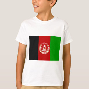 Afghanistan Flagga Tee Shirt
