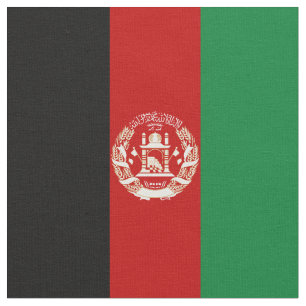 Afghanistan flagga tyg