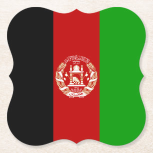 Afghanistan Flagga Underlägg Papper