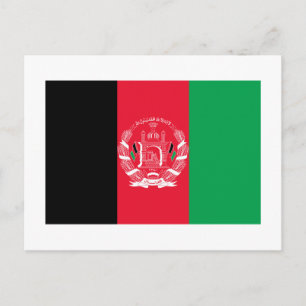 Afghanistan Flagga Vykort
