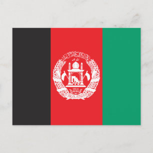 Afghanistan Flagga Vykort