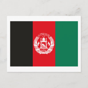 Afghanistan Flagga-vykort Vykort
