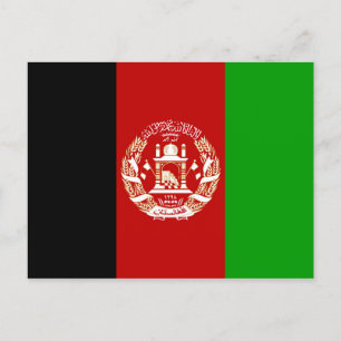 Afghanistan Flagga-vykort Vykort