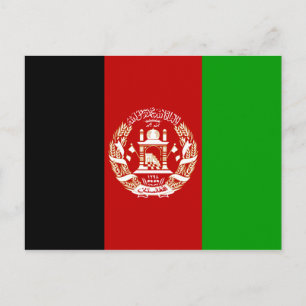 Afghanistan Flagga-vykort Vykort