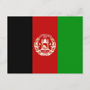 Afghanistan Flagga-vykort Vykort