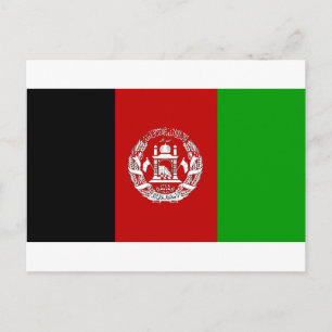 Afghanistan Flagga-vykort Vykort