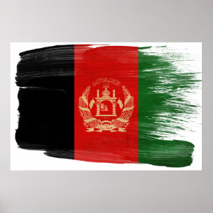 Afghanistan flaggaaffischer poster