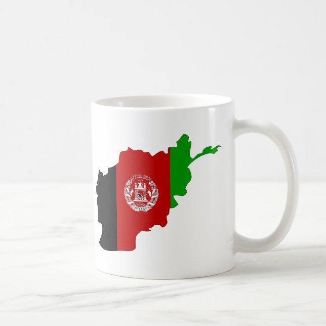 Afghanistan flaggakarta kaffemugg (Höger)