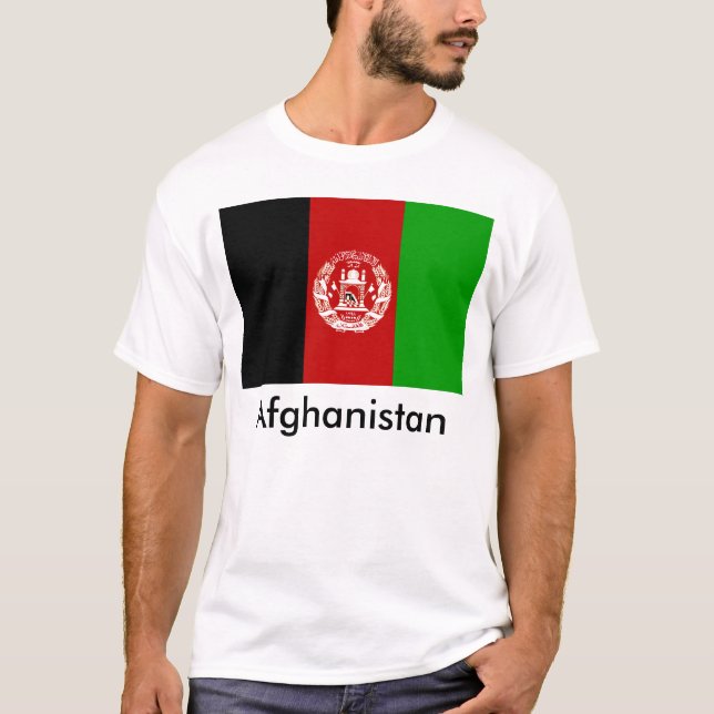 Afghanistan flaggaT-tröja Tee (Framsida)