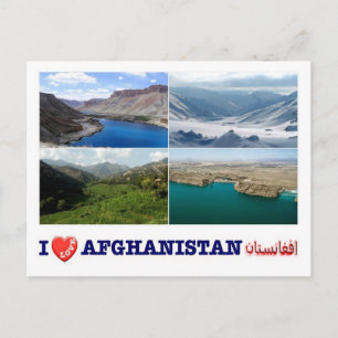 Afghanistan - Jag älskar - Vykort