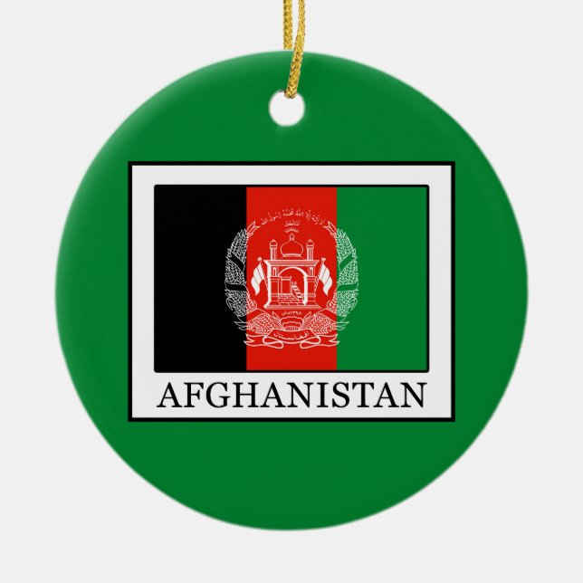 Afghanistan Julgransprydnad Keramik (Framsidan)