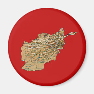 Afghanistan kartamagnet magnet