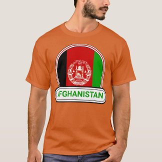 Afghanistan Land Badge Afghanistan Flagga T Shirt
