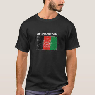 Afghanistan Land Flagga med Grunge Distress St T Shirt