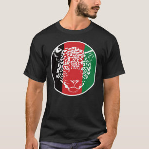 Afghanistan leopard Afghan National Animal Flagga T Shirt